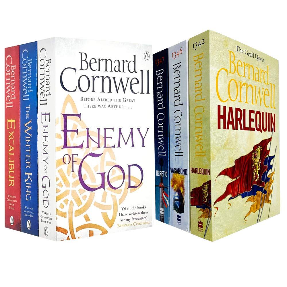 Warlord Chronicles & Grail Quest  Series 6 Books Collection Set Bernard Cornwell