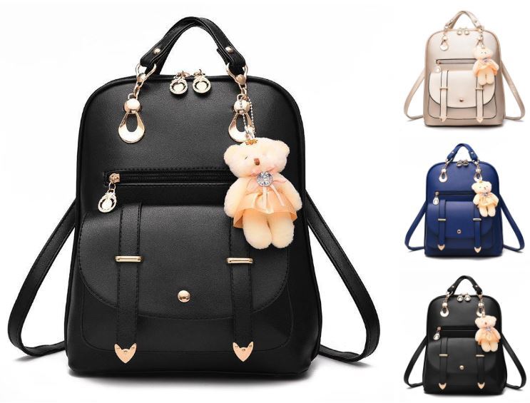 Mochila Estudiante Mochila De Cuero Casual Bolso De Hombre Para Mujeres Bolsa Da M
