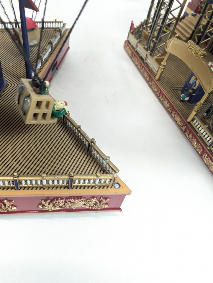 Mr Christmas Lot Gold Label Roller Coaster Circus Parachute Ride Ferris