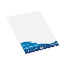 1-Pk 8.5"x11"x1/8" White Expanded PVC Sheet for Crafts Signs Displays