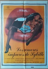 Rapt In Love ORIGINAL '81 POSTER Eva Lyberten Wild Morf sexy nude woman & lips!