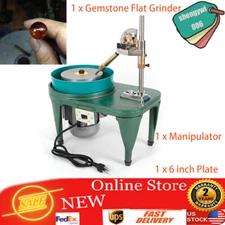 Gemstone Flat Grinder Jewelry Gem Faceting Polisher Grinding Machine 2800Rpm