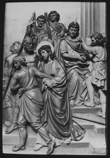 JESUS CONDEMNED TO DEATH C1890 Magic Lantern Slide RELIGION PHOTO CRUCIFIXION