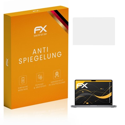 atFoliX 2x Schutzfolie für Apple MacBook Pro 2023 14 Inch matt&stoßfest