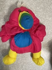 Vtg 1987 Fisher Price Wild Puffalumps Parrot pink Toucan 80  s Stuffed Plush.