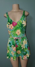 Vintage Gabar One Piece Swimsuit / Swimdress USA Size 16