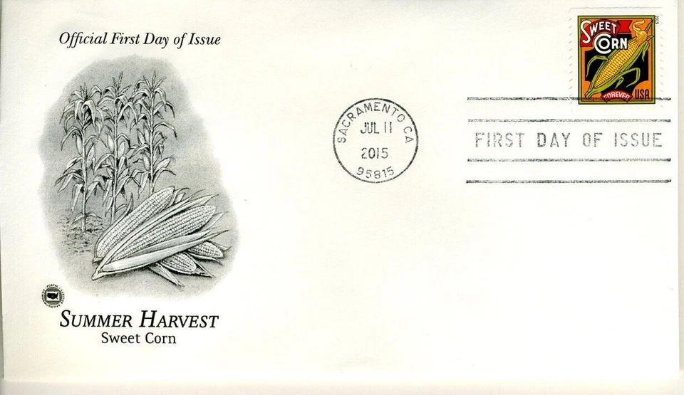 FDC 2015 Summer Harvest  #5004 - 5007 Foreve Stamp Postal Commemorative Society - Image 2 of 4
