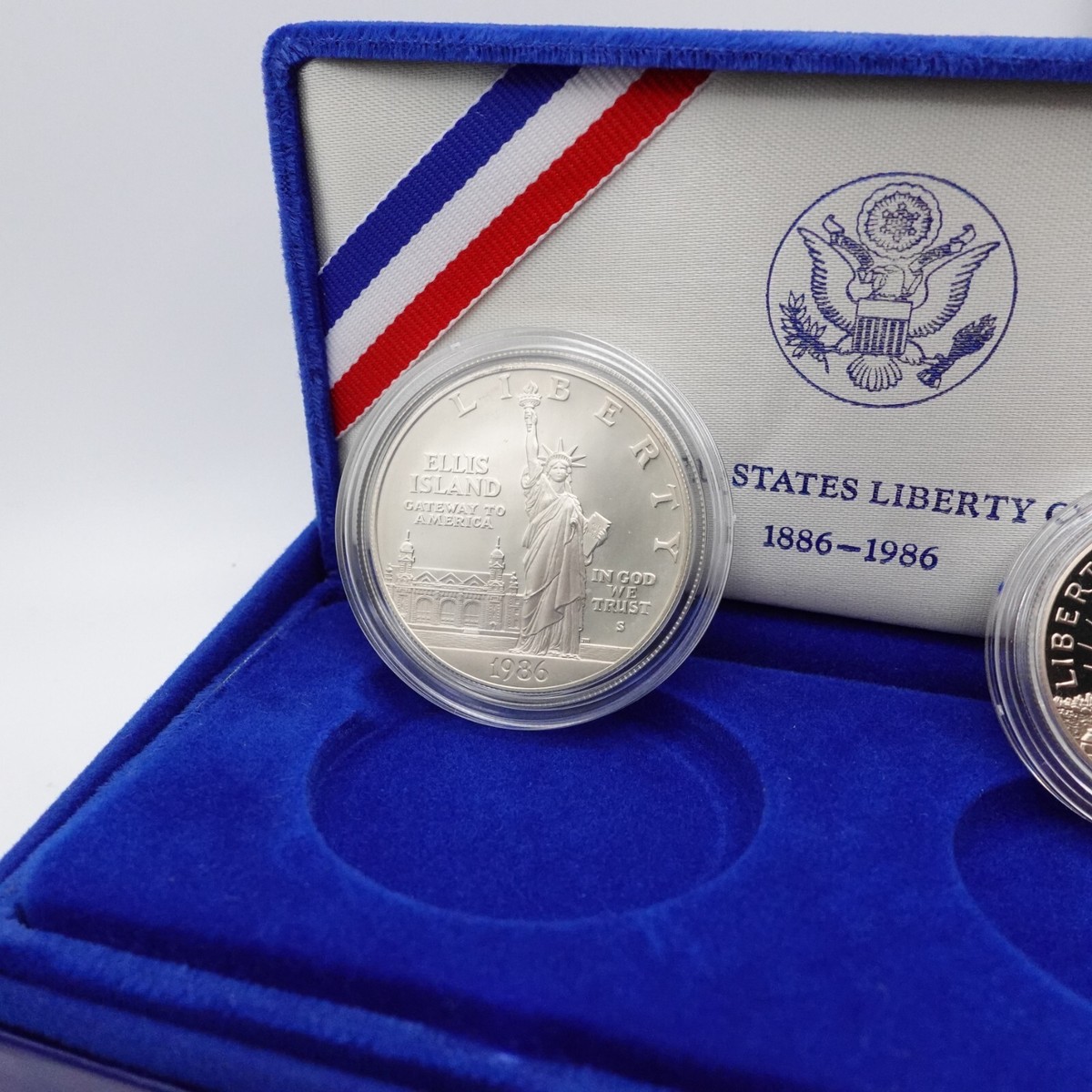 1986 U.S Mint Liberty Commemorative Silver Proof Coin Set - OGP | eBay