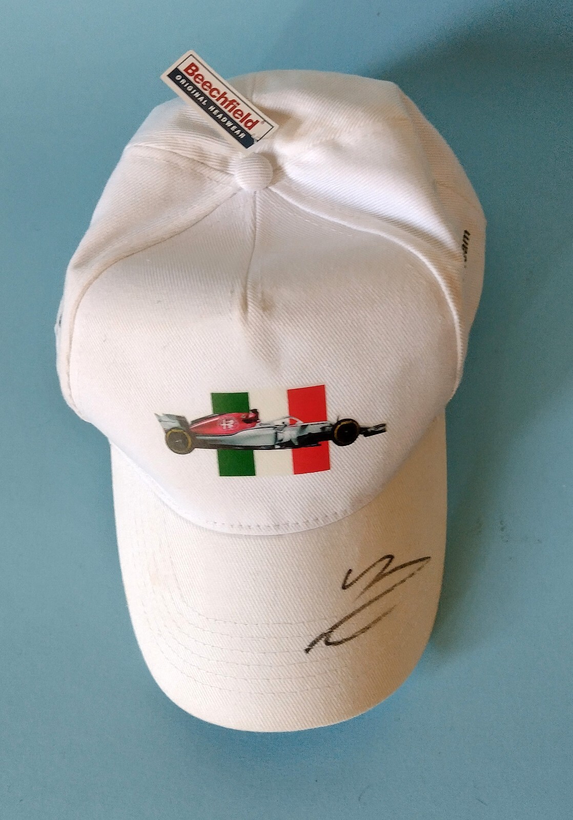 Beechfield Berretto Cappello Alfa Romeo Italia Firmato - Tg. 56 cm