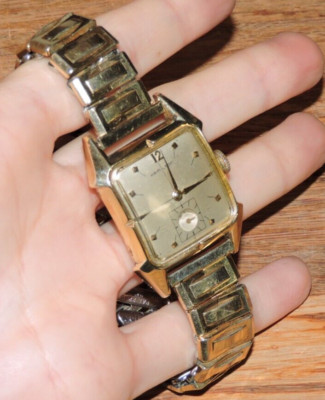 VTG 1950's Hamilton Murray 10K Gold Filled Men's Watch Engraved City Clerk GA