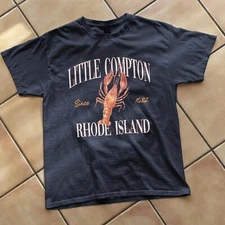 Little Compton Rhode Island Est. 1682 Lobster Souvenir Beach Tee, Old Money