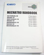 Kobelco Mechatro Control System Excavator SK75SR SK200 SK210 Service Manual Book