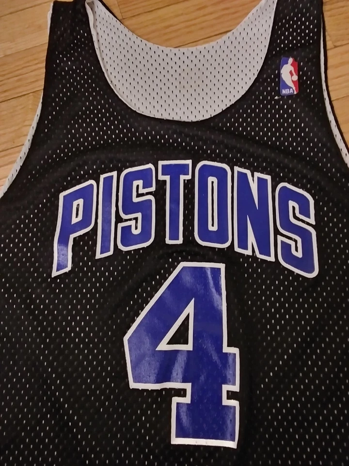 Joe Dumars Detroit Pistons NBA Vintage MacGregor Sand-Knit Men's Practice Jersey - Image 3 of 4