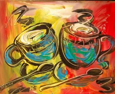 Original Oil Painting Stretched Canvas Impressionist Art 4UJ76J