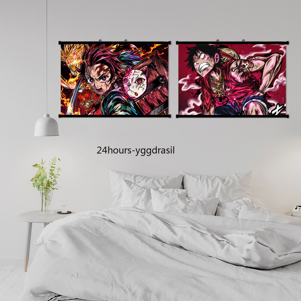 Anime Poster ONE PIECE Monkey D. Luffy HD Wall Scroll Poster Gifts