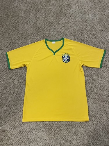 Brazil Five Star Soccer Jersey size L