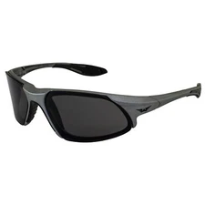 Global Vision Eyewear Code-8 Series Sunglasses Silver Frame Smoke Lens