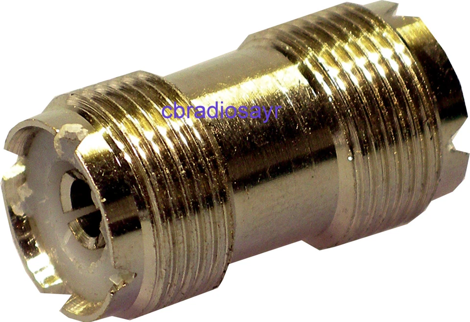Double Female Coupler - Connect 2 x PL259 CB Radio Antenna PL PLugs