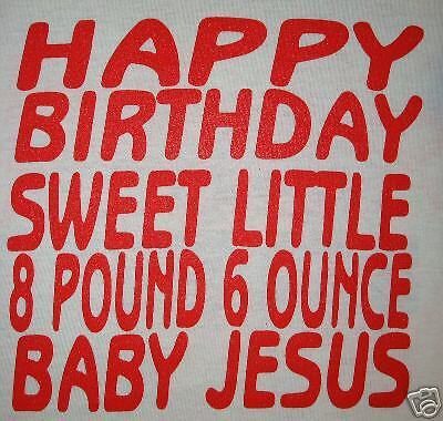 womens happy birthday sweet little baby jesus merry christmas funny cute t  shirt for sale online