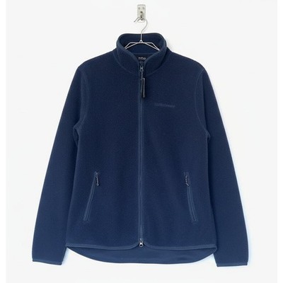 Peak Performance Pile Fleece Jacket Womens M Blue 2 Way Full Zip Outdoor