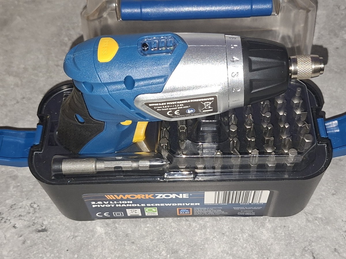 Aldi Ferrex Pivot Handle Screwdriver 20000RPM 24V Cordless