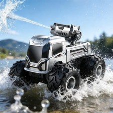 1:18 Remote Control Car, Amphibious RC Monster Truck for Kids, 4WD Waterproof...