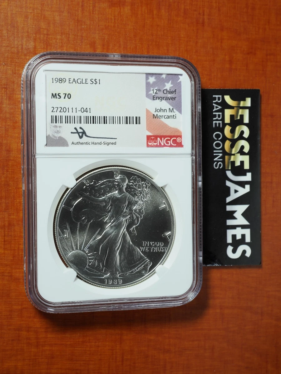 1989 American Eagle MS 70 Graded Silver Bullion Coins for sale | eBay