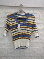 NEW Veronica Beard Chantel Scoop Neck Pullover Sweater Women's Size Small