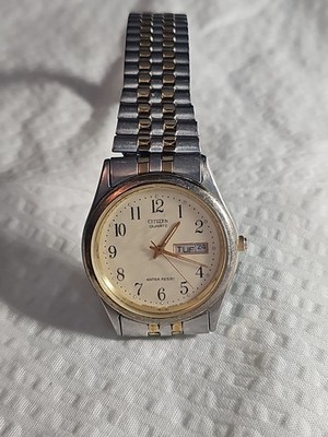 Vintage Citizen Quartz Watch Jubilee Band Japan New Battery 