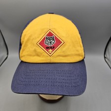 Boy Scouts Of America BSA Wolf Cap Baseball Hat Navy Strap Back ADJUSTABLE
