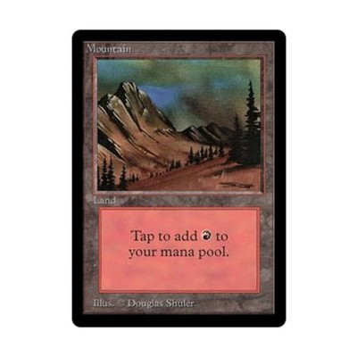 WotC MtG Beta Mountain - Version C (L) Fair