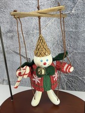 Mr Bingle 2000 Puppet Ornament New Orleans Snowman Maison Blanche snowflake Red