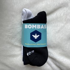  4-Pairs Bombas Solid Style Mix Half Calf Socks Size M FREE SHIP