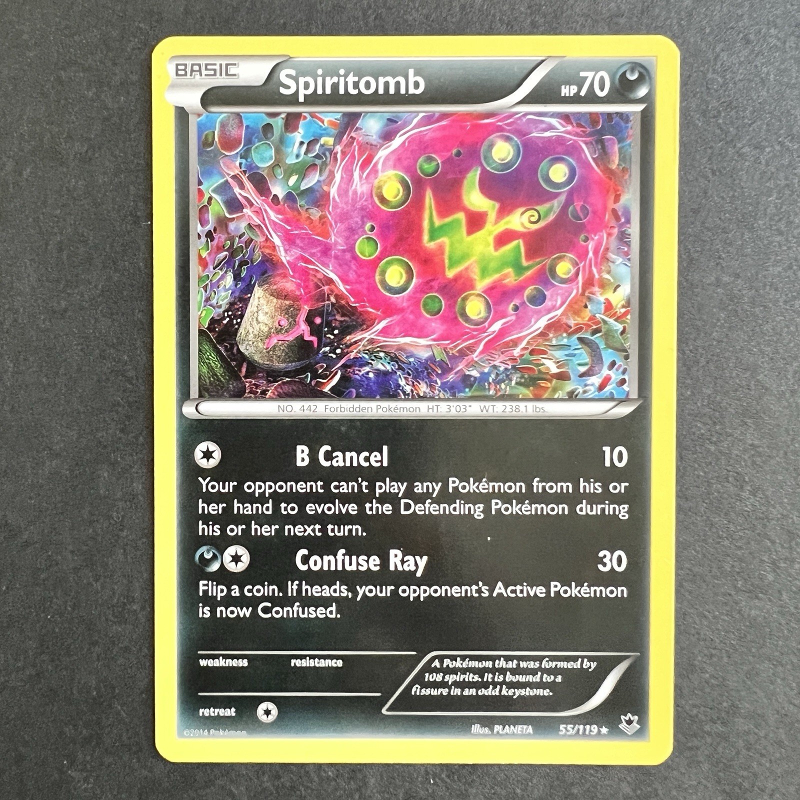 Pokémon Spiritomb 55/119 Phantom Forces Rare 2014