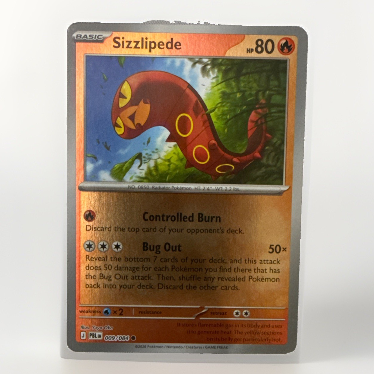 Sizzlipede 009/084 Me05: Pitch Black REVERSE HOLO NM