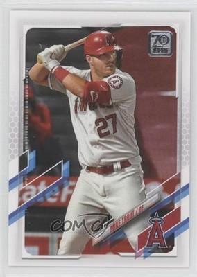2021 Topps Mike Trout (Front Jersey Visible; Topps Logo on Right) #27 0h29