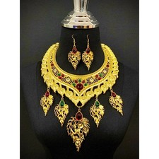 Mini SET Multi Gold Vintage Look Thai Lanna Jewelry Wedding Traditional Occasion