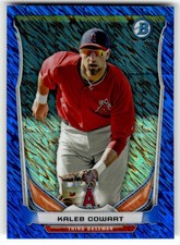 2014 Bowman Chrome Mini Blue Refractors Kaleb Cowart #BM-A3 Angels