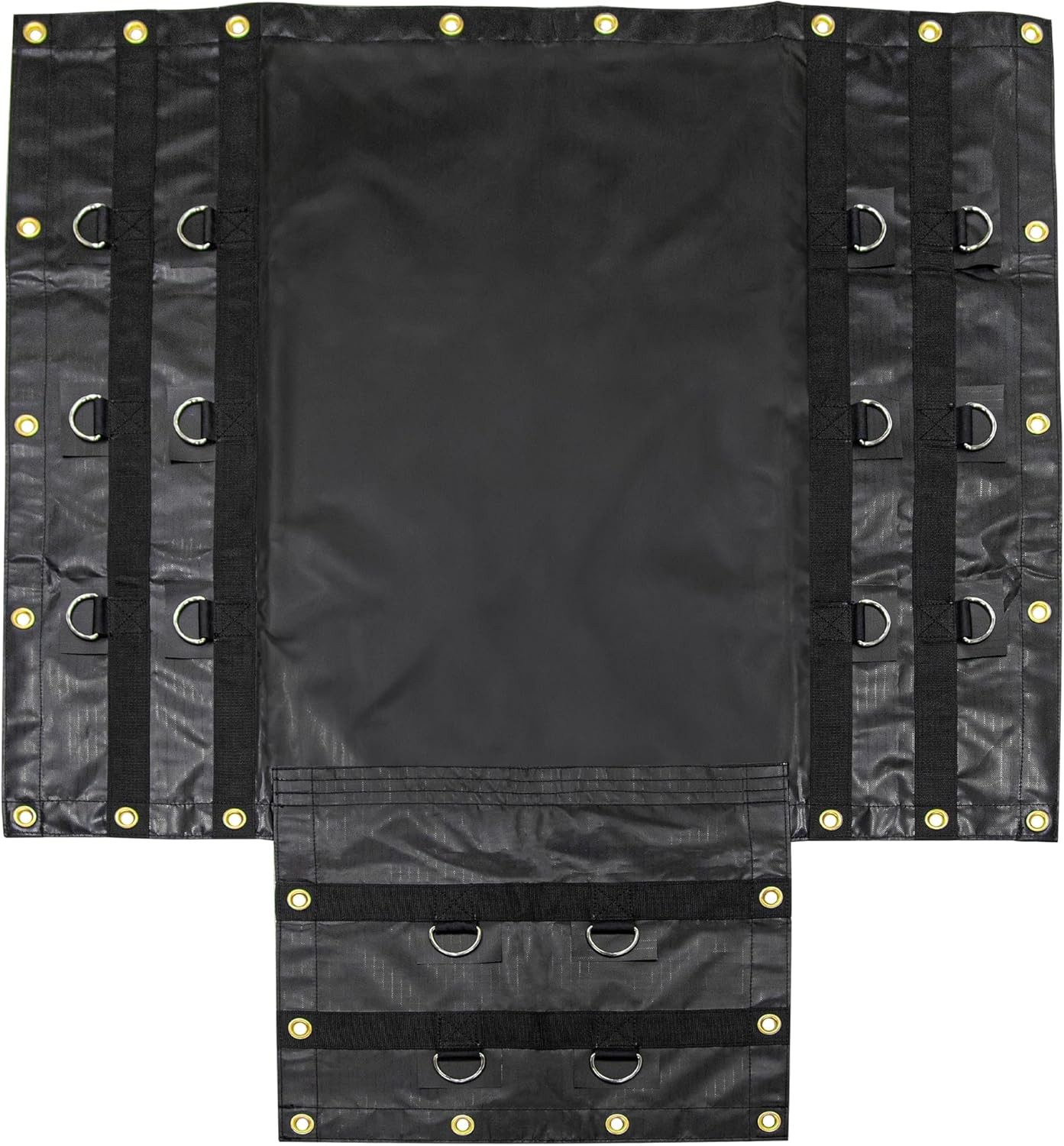 CARTMAN 16' x 27' Flatbed Truck 18 Oz Lumber Tarp with 4 FT Drop