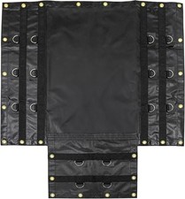 CARTMAN 16' x 27' Flatbed Truck 18 Oz Lumber Tarp with 4 FT Drop