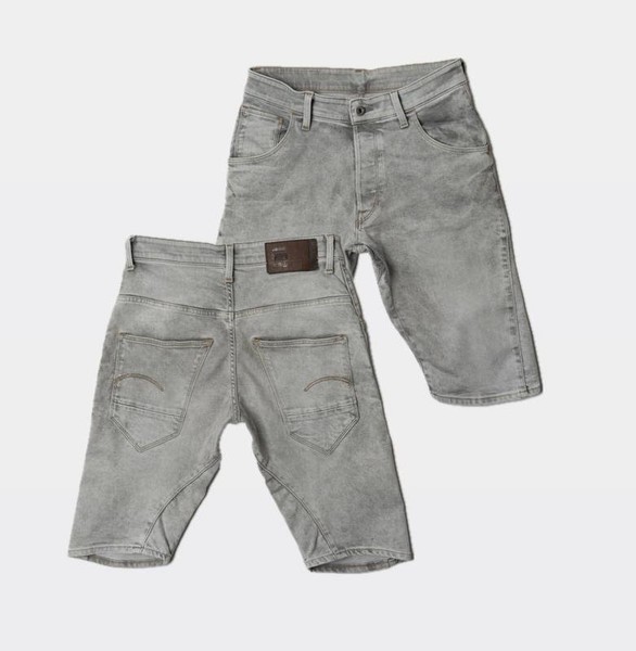Men G-Star Raw Shorts Silver Denim 30