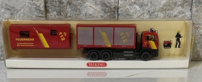HO Scale WIKING MODEL EMERGENCY TRUCK 1:87 #625 03 43 FEUERWEHR 112 SET NOS