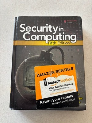Security in Computing Pfleeger 2015 Fifth Edition Hardcover Computer Science