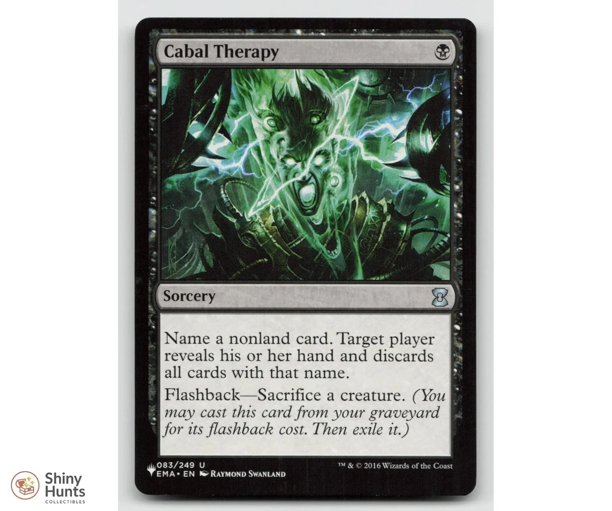 Cabal Therapy Magic: The Gathering Individual Trading Card Games