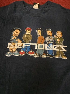 Vintage 90s Original Deftones Band Navy Shirt Size XL Giant Tag | eBay