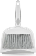 Dust pan, Mini Dustpan and Brush Set, Small Broom 1pcs, Gray 