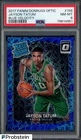 2017-18 Donruss Optic Blue Velocity #198 Jayson Tatum RC Rated Rookie PSA 8