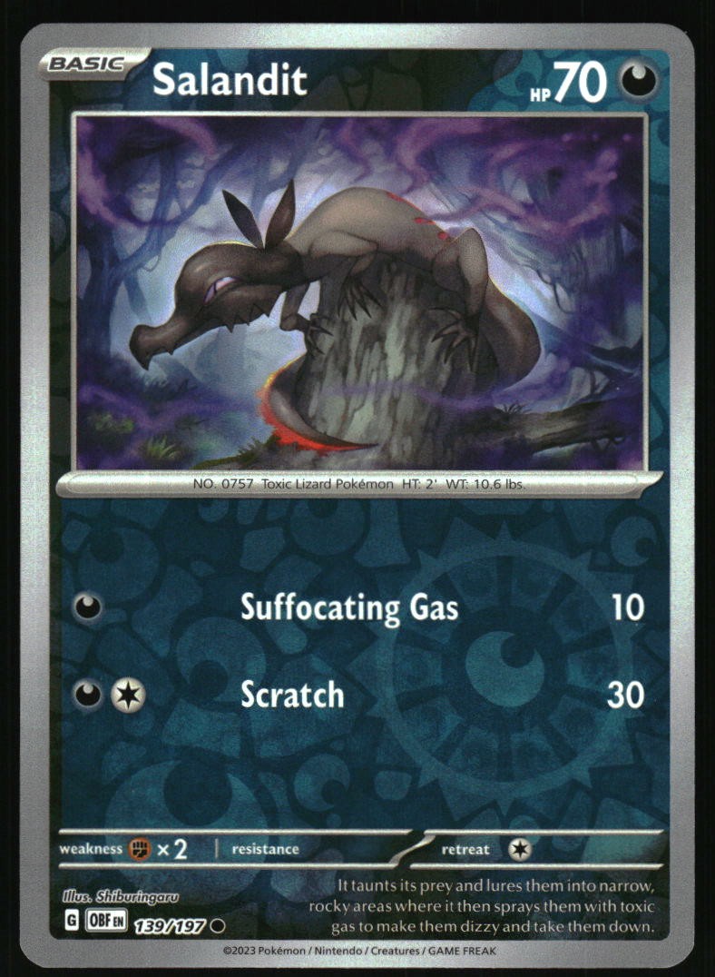 Pokemon Scarlet & Violet Obsidian Flames - Pick Your Card 1-197 - Reverse Holo