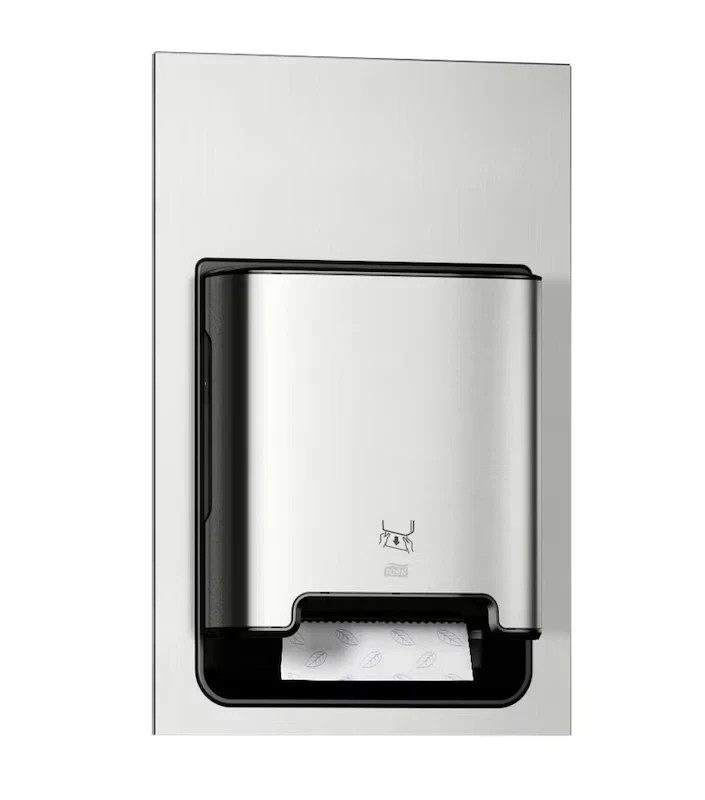 Tork Matic&reg; Paper Hand Towel Roll Dispenser Recessed Stainless H1 461022