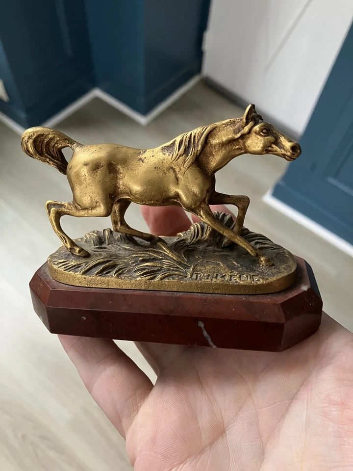 Rare Bronze Miniature Cheval signé PJ MENE Fondeur SUSSE Freres - Photo 2/4